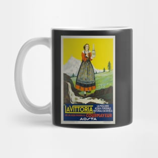 La Vittoria, Courmayeur, Acque minerali, Poster Mug